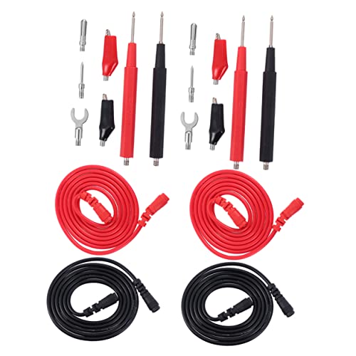 Veemoon 2 Sätze Multimeter Testleitungen Set Isolierte Messkabel mit Nadelspitze Flexibel Langlebig Kompatibel für Strom Spannung Widerstandstest Multimeter Prüfsonden Veemoon 2 Sätze Multimeter Testleitungen Set Isolierte Messkabel mit Nadelspitze Flexibel Langlebig Kompatibel für Strom Spannung Widerstandstest Multimeter Prüfsonden von Veemoon