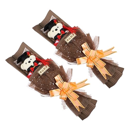 Veemoon 2 Stck. Abschluss Bär Bouquet Cartoon Bär Puppe für Abschlussfeier Dekoration für Partys Geburtstage und Hochzeiten Kuschelige Geschenkidee für Absolventen Veemoon 2 Stck. Abschluss Bär Bouquet Cartoon Bär Puppe für Abschlussfeier Dekoration für Partys Geburtstage und Hochzeiten Kuschelige Geschenkidee für Absolventen von Veemoon