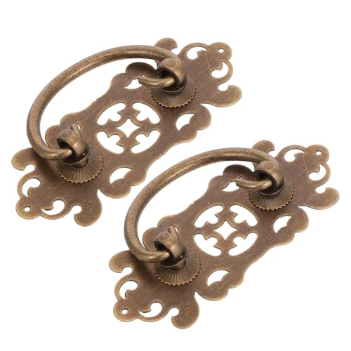 Veemoon 2 Stk. Vintage Möbelgriffe aus Massivem Messing Robuste Schrankknöpfe im Antiken Stil Wetterbeständige Tür Schubladengriffe für Kommode Schrank Büro und Gartenmöbel Veemoon 2 Stk. Vintage Möbelgriffe aus Massivem Messing Robuste Schrankknöpfe im Antiken Stil Wetterbeständige Tür Schubladengriffe für Kommode Schrank Büro und Gartenmöbel von Veemoon