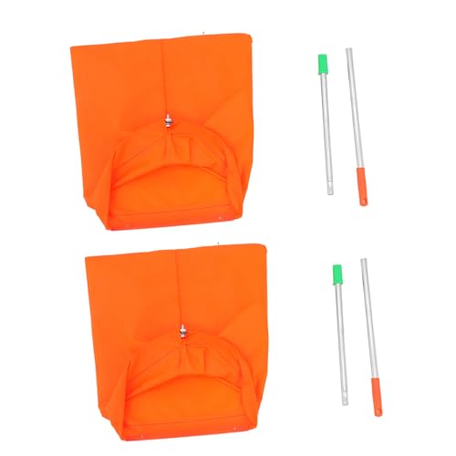 Veemoon 2 Stück Aluminium Kehrschaufeln mit Griff Winddicht Robust Stehend als Laub Gartenschaufel für Büro Garage Garten Orange Veemoon 2 Stück Aluminium Kehrschaufeln mit Griff Winddicht Robust Stehend als Laub Gartenschaufel für Büro Garage Garten Orange von Veemoon