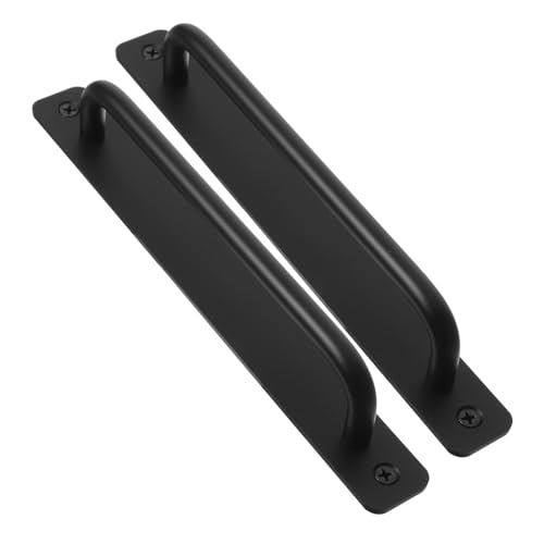 Veemoon 2 Stück Aluminium Türgriff Schiebetürgriff für Scheunentore und Gartentore Schwarzer Minimalistischer Türbeschlag Langlebiger Griff für Holz Garagentüren Modernes Design Veemoon 2 Stück Aluminium Türgriff Schiebetürgriff für Scheunentore und Gartentore Schwarzer Minimalistischer Türbeschlag Langlebiger Griff für Holz Garagentüren Modernes Design von Veemoon