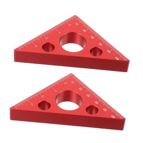 Veemoon 2 Stück Aluminiumlegierung Holzverarbeitungswinkel Multifunktionales Winkellineal mit Höhenmessung Präzises Schreinerlineal für Genaue Winkel Rechtwinkelmessung im Handwerk Veemoon 2 Stück Aluminiumlegierung Holzverarbeitungswinkel Multifunktionales Winkellineal mit Höhenmessung Präzises Schreinerlineal für Genaue Winkel Rechtwinkelmessung im Handwerk von Veemoon