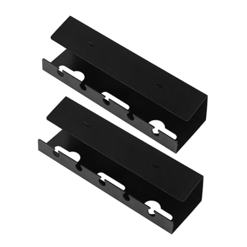 Veemoon 2stücke Untertisch-aufbewahrungsregal Mit Kabelmanagement Organizer Zur Schreibtischmontage Für Büro Und Zuhause Große Kapazität Einfache Befestigung Ohne Bohren von Veemoon