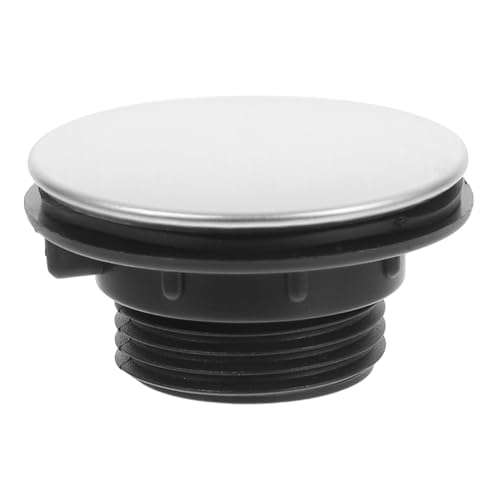 Veemoon 2 Stück Edelstahl Spülbeckenloch Abdeckplatten Minimalistisches Design Vielseitig als Waschbecken Seifenspender Lochabdeckung Einfache Montage Wasserabweisend für Moderne Küchen von Veemoon