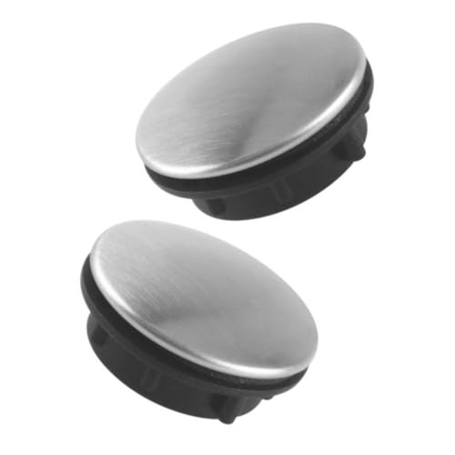 Veemoon 2 Stück Edelstahl Wasserhahn Lochabdeckung Korrosionsbeständig Passend für Küchen Badspülen Schützende Abdeckung für Spülbecken Hahnloch Einfach zu Montieren und Langlebig von Veemoon