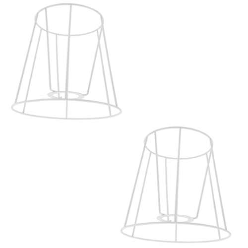 Veemoon 2 Stück Eisen Lampenschirmrahmen DIY Draht Lampenschirm Ring für Tischlampe Dekorativ Stabil Einfach zu Montieren Geeignet für Wohnzimmer Restaurant und Vielseitige von Veemoon