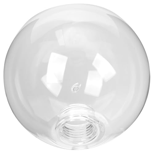 Veemoon 2 Stück Glaskugel Lampenschirm Transparent Ømm Schraubsockel Ersatzglas Deckenlampe Lichtabdeckung Dekoration Diffuses Licht Kunstvoll Gefertigt von Veemoon
