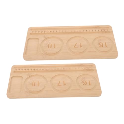 Veemoon 2 Stück Holz Schmuck Bastelbrett mit Mehrfachfächern für Systematische Perlenaufbewahrung für Armbänder und DIY Veemoon 2 Stück Holz Schmuck Bastelbrett mit Mehrfachfächern für Systematische Perlenaufbewahrung für Armbänder und DIY von Veemoon