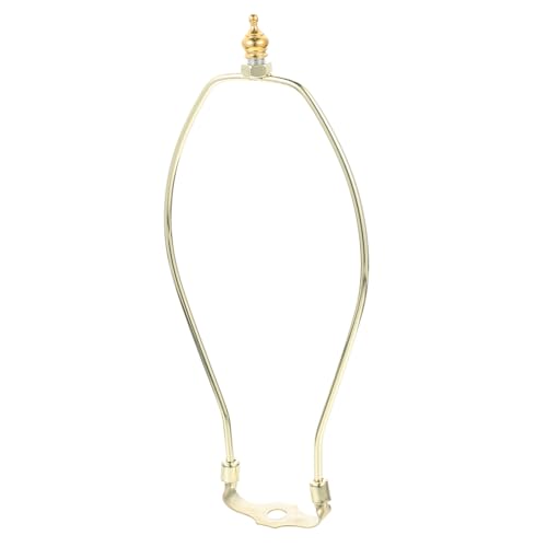 Veemoon 2 Stück Lampenharfenhalter Lampenrahmen aus Hochwertigem Metall Verchromt Stabile Halterung für Steh Tischlampen Hornform Lampenhalter in Elegantem Gold für Wohnraumdekoration von Veemoon