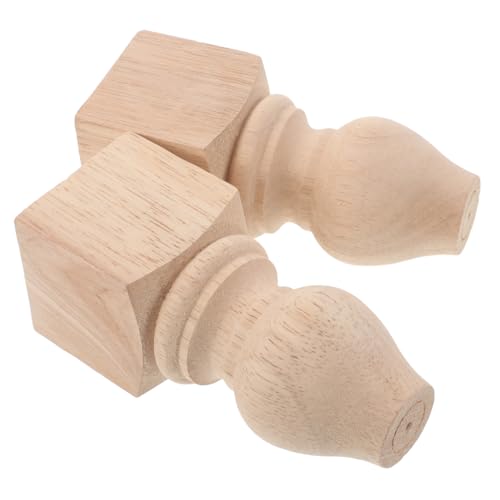 Veemoon 2 Stück Massivholz Möbelfüße Quadratisch Geschnitzt Unvollendete Holzfüße zum Streichen Elegante Sofabeine für Kommoden Schränke und Tische Einfache Montage Rustikaler Möbelersatz Veemoon 2 Stück Massivholz Möbelfüße Quadratisch Geschnitzt Unvollendete Holzfüße zum Streichen Elegante Sofabeine für Kommoden Schränke und Tische Einfache Montage Rustikaler Möbelersatz von Veemoon