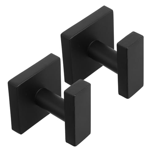 Veemoon 2 Stück Mattschwarze Edelstahl Handtuchhaken Quadratisch Wandmontage Robust Rostfrei für Bad Küche Schlafzimmer Vielseitig für Handtücher Mäntel Veemoon 2 Stück Mattschwarze Edelstahl Handtuchhaken Quadratisch Wandmontage Robust Rostfrei für Bad Küche Schlafzimmer Vielseitig für Handtücher Mäntel von Veemoon