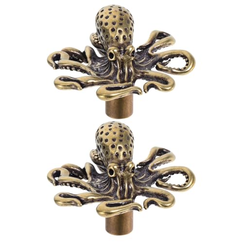 Veemoon 2 Stück Messing-Schrankknöpfe: Vintage-Schubladengriff aus Messing mit Oktopus-, Metall-Türknöpfe – Schubladengriffe für Kommoden, Kleiderschränke, Küchenschränke Veemoon 2 Stück Messing-Schrankknöpfe: Vintage-Schubladengriff aus Messing mit Oktopus-, Metall-Türknöpfe – Schubladengriffe für Kommoden, Kleiderschränke, Küchenschränke von Veemoon