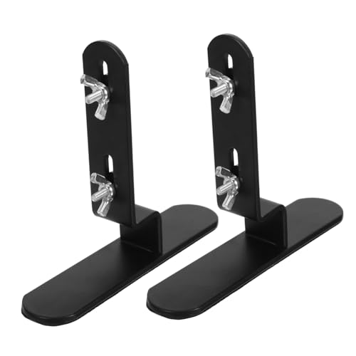 Veemoon 2 Stück Metall Pegboard Halterungen Tischständer Verstellbar Robust für Wandmontage und Desktop Organisation Büro Zuhause Schwarz von Veemoon