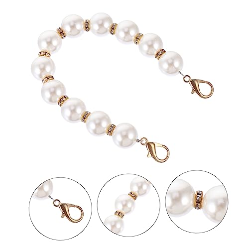 Veemoon 2 Stück Perlen Taschenkette Lange Metall Handtaschen Ersatzkette mit Goldverschluss und Runden Perlen Abnehmbare Strapazierfähige Umhängegurt Verlängerung für DIY Clutch Veemoon 2 Stück Perlen Taschenkette Lange Metall Handtaschen Ersatzkette mit Goldverschluss und Runden Perlen Abnehmbare Strapazierfähige Umhängegurt Verlängerung für DIY Clutch von Veemoon