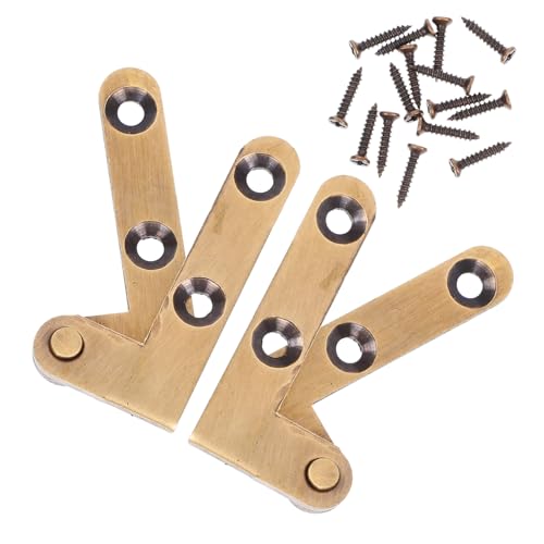Veemoon 2 Stück Robuste Pivot Hardware für Unsichtbare Holztüren Versteckte Scharniere für Geheimtüren Bücherregale Antikes Design Bronze Langlebig Rostfrei von Veemoon