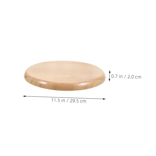 Veemoon 2 Stück Runde Holz Sitzfläche Ersatzplatte für Barhocker Stabile Langlebige Sitzfläche aus Massivem Holz für Esszimmer Bar Kantine Robust Poliert Vielseitig Einsetzbar von Veemoon