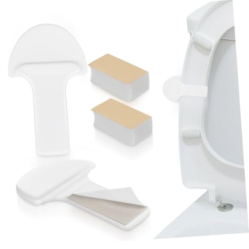 Veemoon 2 Stück Selbstklebende Toilettensitzheber Griffe Hygienischer Toilettendeckel Lifter Einfache Montage Kompatibel mit Standard Toilettendeckeln Fördert Sauberkeit im Bad Veemoon 2 Stück Selbstklebende Toilettensitzheber Griffe Hygienischer Toilettendeckel Lifter Einfache Montage Kompatibel mit Standard Toilettendeckeln Fördert Sauberkeit im Bad von Veemoon