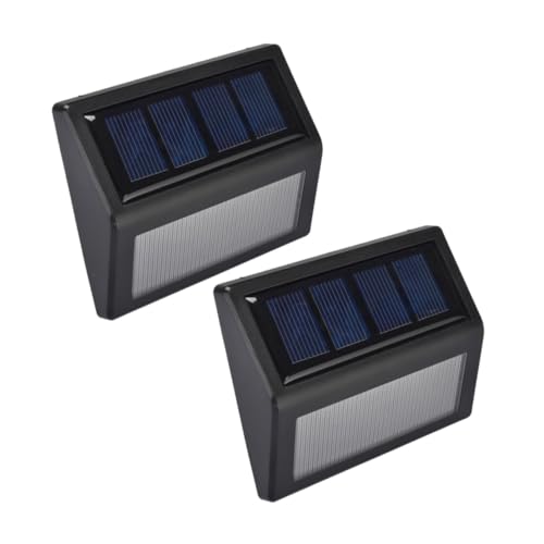 Veemoon 2 Stück Solar Wandleuchte Wasserdichte Außenlampe für Garten Terrasse und Flur Warmlicht Solar Gartenlichter für Einfache Installation und Automatisches Ein Ausschalten Veemoon 2 Stück Solar Wandleuchte Wasserdichte Außenlampe für Garten Terrasse und Flur Warmlicht Solar Gartenlichter für Einfache Installation und Automatisches Ein Ausschalten von Veemoon
