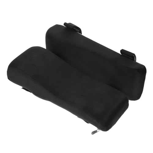 Veemoon 2 Stück Stuhl Armlehnen Polster aus Weiche Gepolsterte Armauflagen für Bürostuhl und Gaming Chair Ergonomische Armstütze mit Druckminderndem Ellenbogenkissen Waschbar Schwarz-gelb von Veemoon