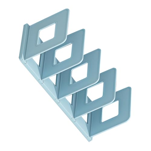 Veemoon 2 Stück Teiliges Buchregal-Organizer aus Robustem Kunststoff Platzsparender Vertikaler Bücherhalter für Schreibtisch und Regal Minimalistisches Design Einfach zu Montieren für Büro von Veemoon