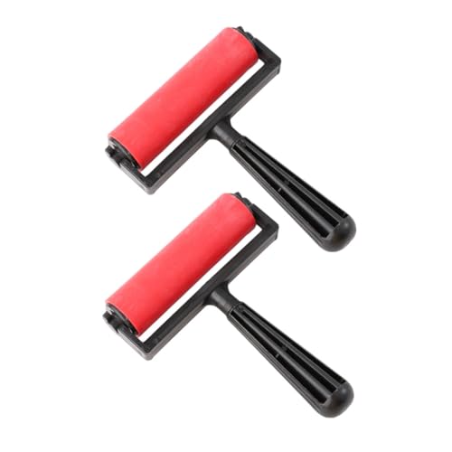 Veemoon 2 Stück Teiliges Kunststoff Printmaking Roller Stempelrolle für Gleichmäßigen Farbauftrag Langlebiges Druckwerkzeug für Künstler und Bastler Leicht zu Reinigen Lagern Veemoon 2 Stück Teiliges Kunststoff Printmaking Roller Stempelrolle für Gleichmäßigen Farbauftrag Langlebiges Druckwerkzeug für Künstler und Bastler Leicht zu Reinigen Lagern von Veemoon