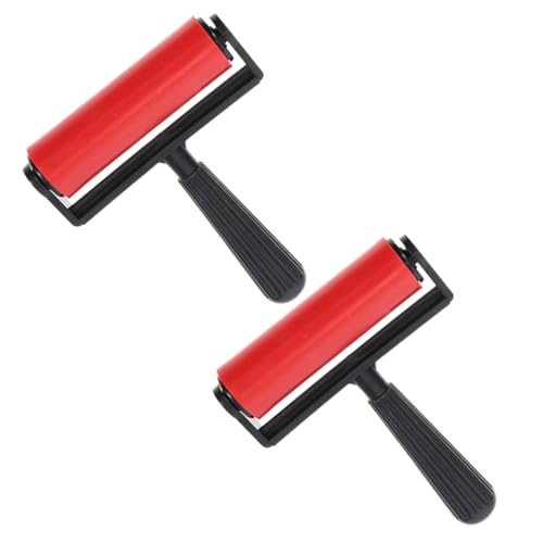 Veemoon 2 Stück Teiliges Kunststoff für Druckkunst und Stempeln Langlebig Umweltfreundlich Multifunktional DIY Bastelroller mit Komfortablem Griff für Erwachsene Veemoon 2 Stück Teiliges Kunststoff für Druckkunst und Stempeln Langlebig Umweltfreundlich Multifunktional DIY Bastelroller mit Komfortablem Griff für Erwachsene von Veemoon