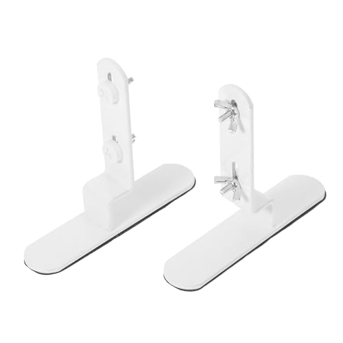 Veemoon 2 Stück Teiliges Pegboard Halter Metall Verstellbare Tischklemme für Wand Desktop-organizer Vielseitiger Weißer Pegboard Ständer für Büro Werkstatt und Innenbereich von Veemoon