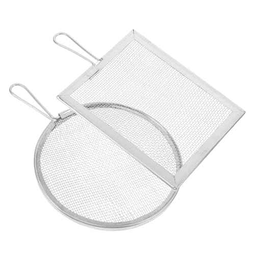 Veemoon 2 Stück Teiliges Sieb mit Feinem Mesh für Keramik und Gartenarbeit Tragbares Filterwerkzeug mit Ergonomischem Griff für Glasur und Erde von Veemoon