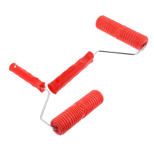 Veemoon 2 Stück Texturroller mit Kunststoffgriff Vertikal Gemustert Ergonomisch Langlebig für DIY Wand- Möbel Bodendekoration Silikat-lehm Effekt Rote Farbe Veemoon 2 Stück Texturroller mit Kunststoffgriff Vertikal Gemustert Ergonomisch Langlebig für DIY Wand- Möbel Bodendekoration Silikat-lehm Effekt Rote Farbe von Veemoon