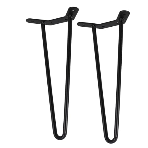 Veemoon 2 Stück Tischbeine Metall für DIY Möbelprojekte Hairpin Legs für Couchtische Schreibtische und Beistelltische Höhe Robust und Modern von Veemoon