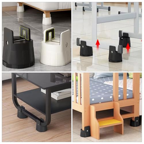 Veemoon 2 Stück Verstellbare Möbelfüße Robuste Rutschfeste Erhöhung für Bett Sofa Tisch Stabile Nivellierfüße ohne Bohren Schutz vor Kratzern für Home Office und Wohnzimmer Veemoon 2 Stück Verstellbare Möbelfüße Robuste Rutschfeste Erhöhung für Bett Sofa Tisch Stabile Nivellierfüße ohne Bohren Schutz vor Kratzern für Home Office und Wohnzimmer von Veemoon