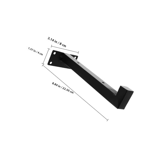 Veemoon 2 Stück Wandregalhalterung aus Eisen Schwerlast Wandmontage Regalträger Stabil und Langlebig für Wohnzimmer Schlafzimmer Büro Schmale Wandregale Einfache Installation von Veemoon