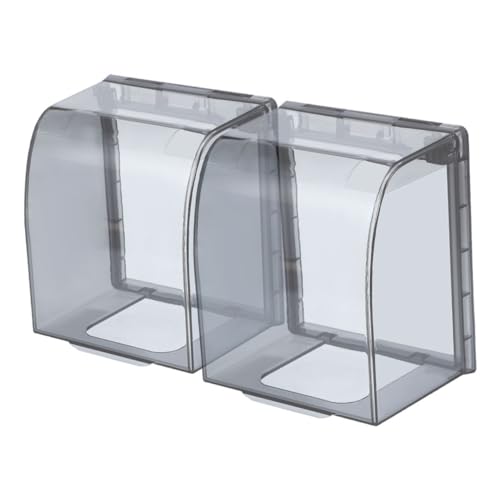 Veemoon 2 Stück Wasserdichte Steckdosenschutzabdeckung Selbstklebend Transparent Wasserresistente Schutzbox mit Ausreichend Platz für Stecker Einfache Montage für Innen und Außenbereich Veemoon 2 Stück Wasserdichte Steckdosenschutzabdeckung Selbstklebend Transparent Wasserresistente Schutzbox mit Ausreichend Platz für Stecker Einfache Montage für Innen und Außenbereich von Veemoon