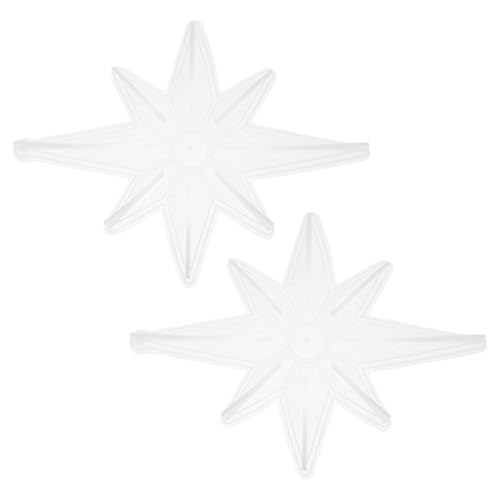 Veemoon 2stücke Octagon Star Silikonformen Für Weihnachtsanhänger Epoxidharz Gießformen Bastelwerkzeuge Für Kreative Weihnachtsdekorationen von Veemoon