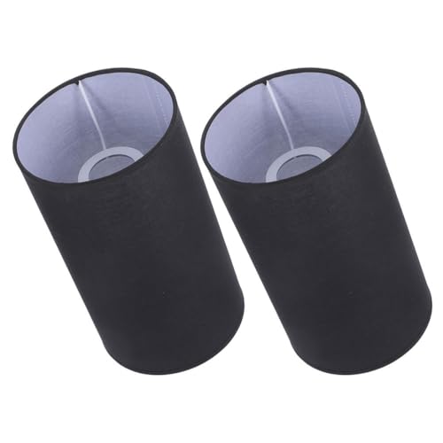 Veemoon 2 Stück Zylinder Lampenschirm Stoff Trommel Lampenschirm Spinne Konstruktion Ersatz Leinen Lichtabdeckung Für Tisch Stehlampe Schwarz Veemoon 2 Stück Zylinder Lampenschirm Stoff Trommel Lampenschirm Spinne Konstruktion Ersatz Leinen Lichtabdeckung Für Tisch Stehlampe Schwarz von Veemoon