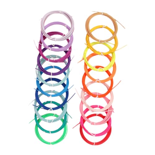 Veemoon 20 Rollen Stift Verbrauchsmaterial 3D Druckzubehör 3D Doodler Stift Minen 3D Stiftfüllung Pcl von Veemoon