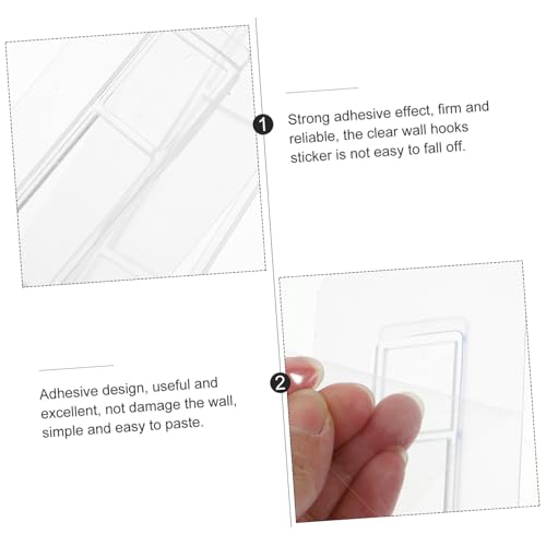 Veemoon 20 Stck Transparente Selbstklebende Wandhaken Starke Haftung Kratzfrei Platzsparend Einfach zu Montieren Vielseitig für Garderobe Küche Bad Keine Bohrung Erforderlich Veemoon 20 Stck Transparente Selbstklebende Wandhaken Starke Haftung Kratzfrei Platzsparend Einfach zu Montieren Vielseitig für Garderobe Küche Bad Keine Bohrung Erforderlich von Veemoon