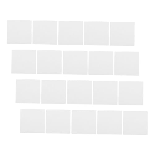 Veemoon 20 Stück Keramikfaser Isolierblätter für Mikrowellenofen Quadratische Feuerfeste Papiere für DIY Handwerke Lösung für Schmuck und Glasgestaltung von Veemoon