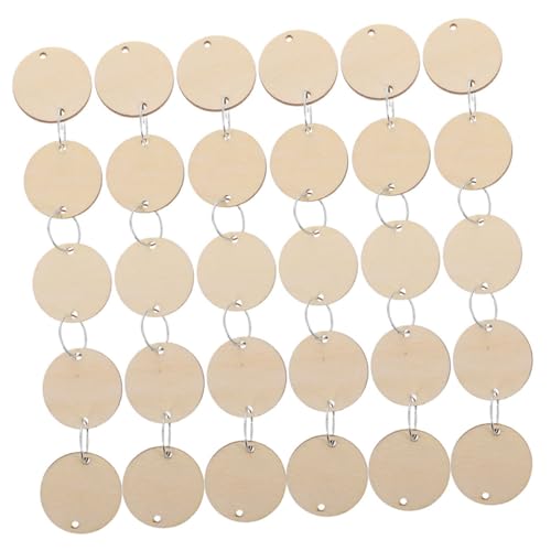 Veemoon 200 Stück Holzscheiben mit Löchern und Metallringen Naturbelassene Runde Holzanhänger für DIY Kalender Geburtstagsdeko und Kreative Bastelprojekte zu Hause und Büro Veemoon 200 Stück Holzscheiben mit Löchern und Metallringen Naturbelassene Runde Holzanhänger für DIY Kalender Geburtstagsdeko und Kreative Bastelprojekte zu Hause und Büro von Veemoon