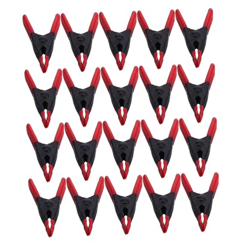 Veemoon 24 Stück Teiliges Metallfederklemmen mit Pvc-spitzen Rutschfest Starke Holzklammern für DIY Hochzeitsfotografie Werkstatt Büro Dunkles und Rotes Design Veemoon 24 Stück Teiliges Metallfederklemmen mit Pvc-spitzen Rutschfest Starke Holzklammern für DIY Hochzeitsfotografie Werkstatt Büro Dunkles und Rotes Design von Veemoon