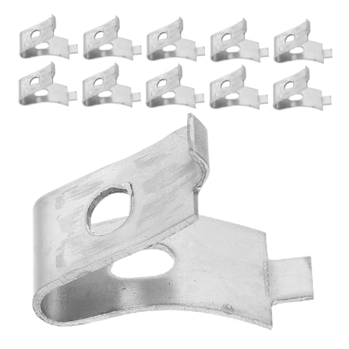 Veemoon 24 Stücke Teiliges Edelstahl Regalhalter Clips Verschleißfest Vielseitig Kompatibel mit Glas- Metall Holzregalen Flexible Höhenverstellung für Küchen Schrankregale von Veemoon