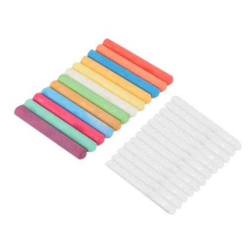 Veemoon 24Stücke Wasserlösliche Kreide Stifte Bunte Weiße Kreidemarker für Tafel und Fenster Staubfrei für Lehrer und Kreative Projekte Veemoon 24Stücke Wasserlösliche Kreide Stifte Bunte Weiße Kreidemarker für Tafel und Fenster Staubfrei für Lehrer und Kreative Projekte von Veemoon