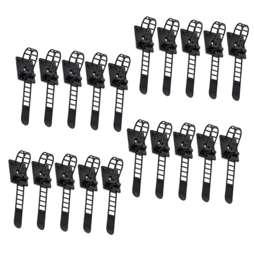 Veemoon 25 Stck Teiliges Selbstklebende Kabelclips Verstellbar Robuste Kabelhalter für Schreibtisch und Büro Flexible Kabelmanagement Clips Einfache Montage Vielseitig für USB und von Veemoon