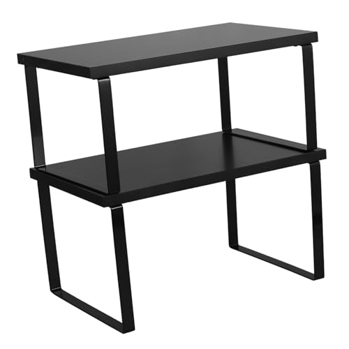 Veemoon 2stücke Küchenregal Teiliges Stapelbares Gewürzregal Aus Holz Multifunktionales Organizer- Für Schrank Und Tisch Platzsparend Elegant Für Ihre Küche von Veemoon