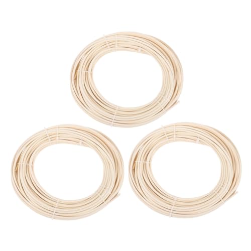 Veemoon 3 Rollen Rundweide für Stuhl und Korbherstellung DIY Möbelreparaturmaterial Vielseitiges Rattan Bastelmaterial für Kreative Projekte Veemoon 3 Rollen Rundweide für Stuhl und Korbherstellung DIY Möbelreparaturmaterial Vielseitiges Rattan Bastelmaterial für Kreative Projekte von Veemoon