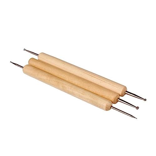 Veemoon 3 STÜCKE Teiliges Clay Sculpting Tool Set Holz Doppelseitig zum Modellieren Schnitzen und Prägen von Werkzeug für Basteln mit Lufttrocknender Knete und Modellierarbeiten Veemoon 3 STÜCKE Teiliges Clay Sculpting Tool Set Holz Doppelseitig zum Modellieren Schnitzen und Prägen von Werkzeug für Basteln mit Lufttrocknender Knete und Modellierarbeiten von Veemoon
