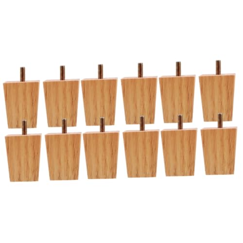 Veemoon 3 Sätze Massive Holzsofa -Beine Modern Couchtischbeine Couch Beine Couchbeine Tauschen Kommode Essen Möbelstützen Füße Ersatz-sofafüße Couch Füße Ersatz Möbelfüße Holz 4 Stück * 3 von Veemoon