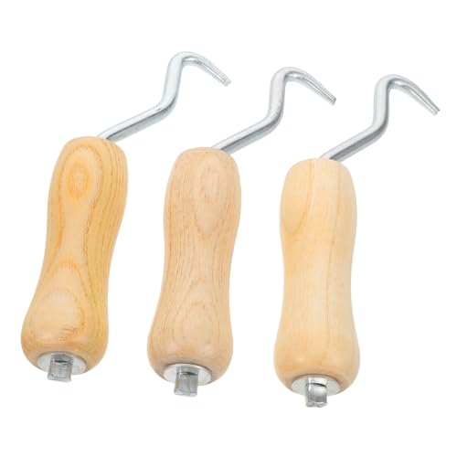 Veemoon 3 Stück Teiliges Bewehrungs-drahtbinde-werkzeug mit Ergonomischem Holzgriff Handliches Manuelles Stahl-twist-tool zum Sichern von Betonstahl Leicht und Kompakt für Flexible Veemoon 3 Stück Teiliges Bewehrungs-drahtbinde-werkzeug mit Ergonomischem Holzgriff Handliches Manuelles Stahl-twist-tool zum Sichern von Betonstahl Leicht und Kompakt für Flexible von Veemoon