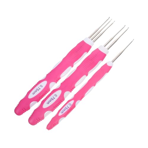 Veemoon 3 Stück Teiliges Dreadlocks Häkelnadel Set mit Ergonomischem Griff Doppel und Dreikopf Nadeln für Haarverlängerungen und Flechtarbeiten Universelles Werkzeug für Verschiedene Veemoon 3 Stück Teiliges Dreadlocks Häkelnadel Set mit Ergonomischem Griff Doppel und Dreikopf Nadeln für Haarverlängerungen und Flechtarbeiten Universelles Werkzeug für Verschiedene von Veemoon