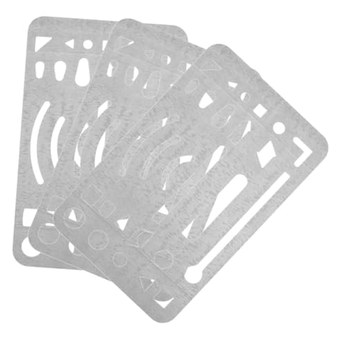 Veemoon 3 Stück Teiliges Edelstahl Radier schablonen Zeichnungen Vielseitig Einsetzbar für Künstler und Designer Präzises Drafting Tool für Leinwand und Kreative Projekte Veemoon 3 Stück Teiliges Edelstahl Radier schablonen Zeichnungen Vielseitig Einsetzbar für Künstler und Designer Präzises Drafting Tool für Leinwand und Kreative Projekte von Veemoon